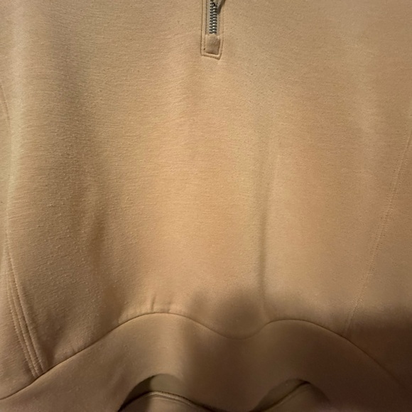SPANX Tan Quarter-Zip Sweatshirt - Picture 4 of 8
